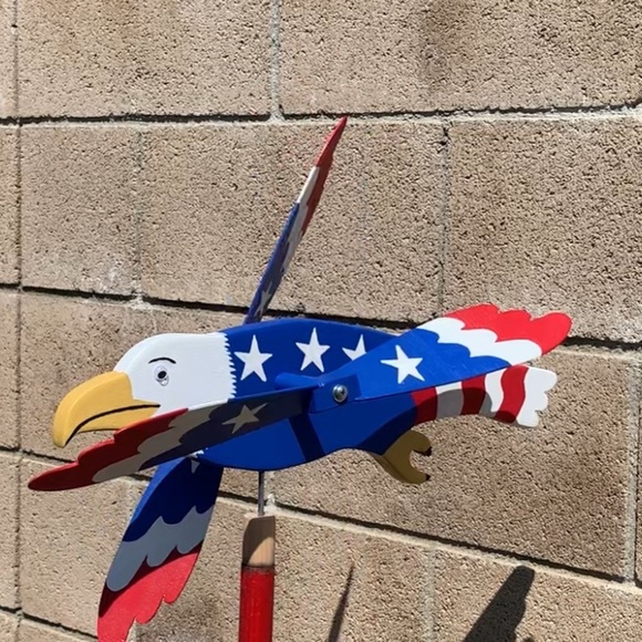 Patriotic Eagle Whirlygig Custom Made - Picture 4 of 8